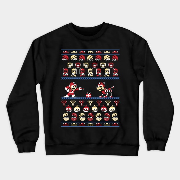 Ugly Christmas Sweater Christmasman Crewneck Sweatshirt by RetroReview